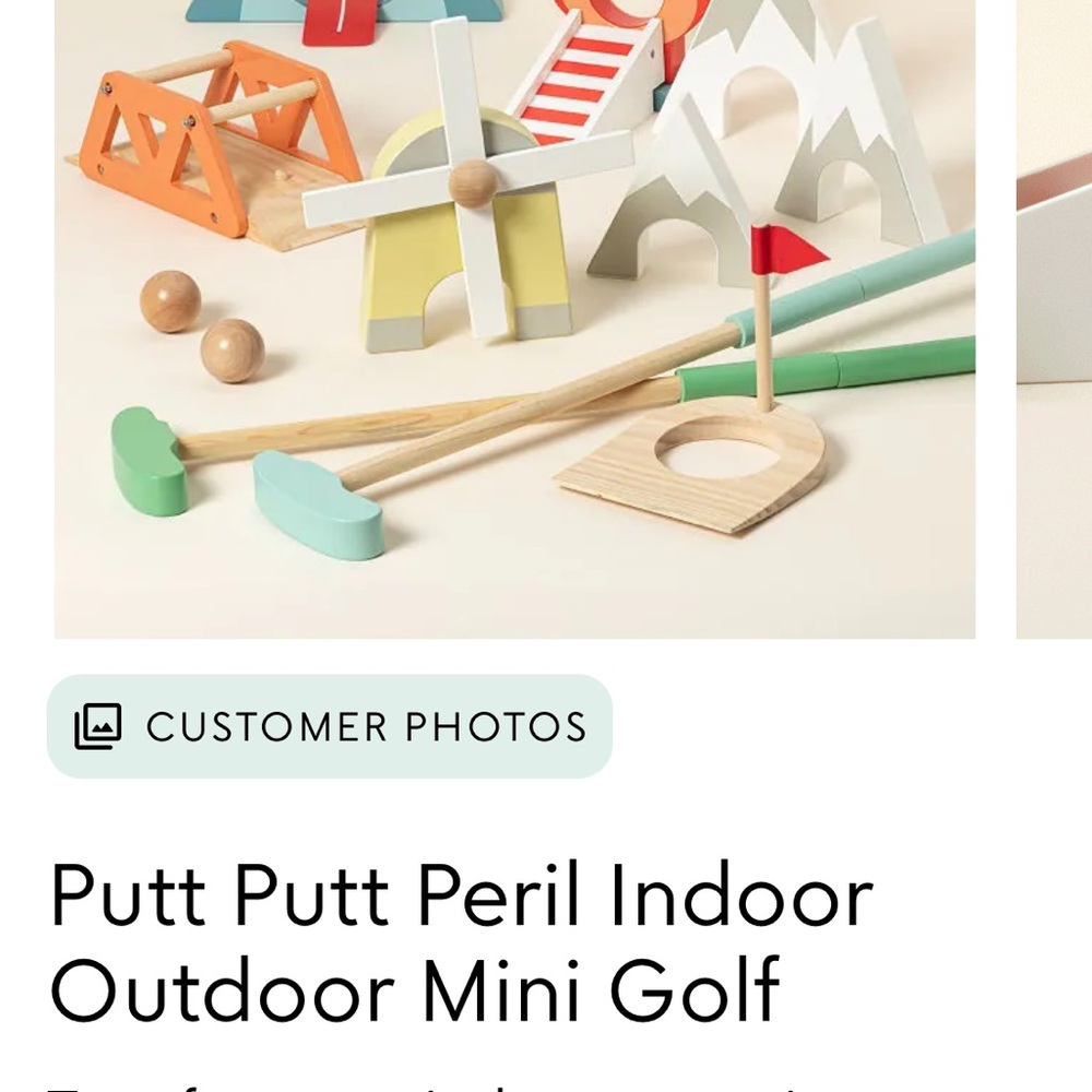 Colorful Wooden Mini Golf Set for Kids